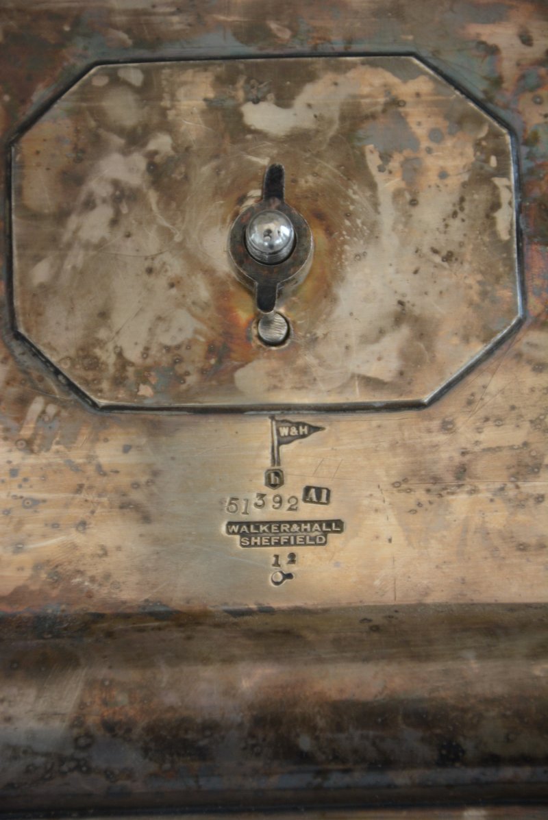 Walker And Hall Silver Plated Ink Stand Desk Stand - Image 16