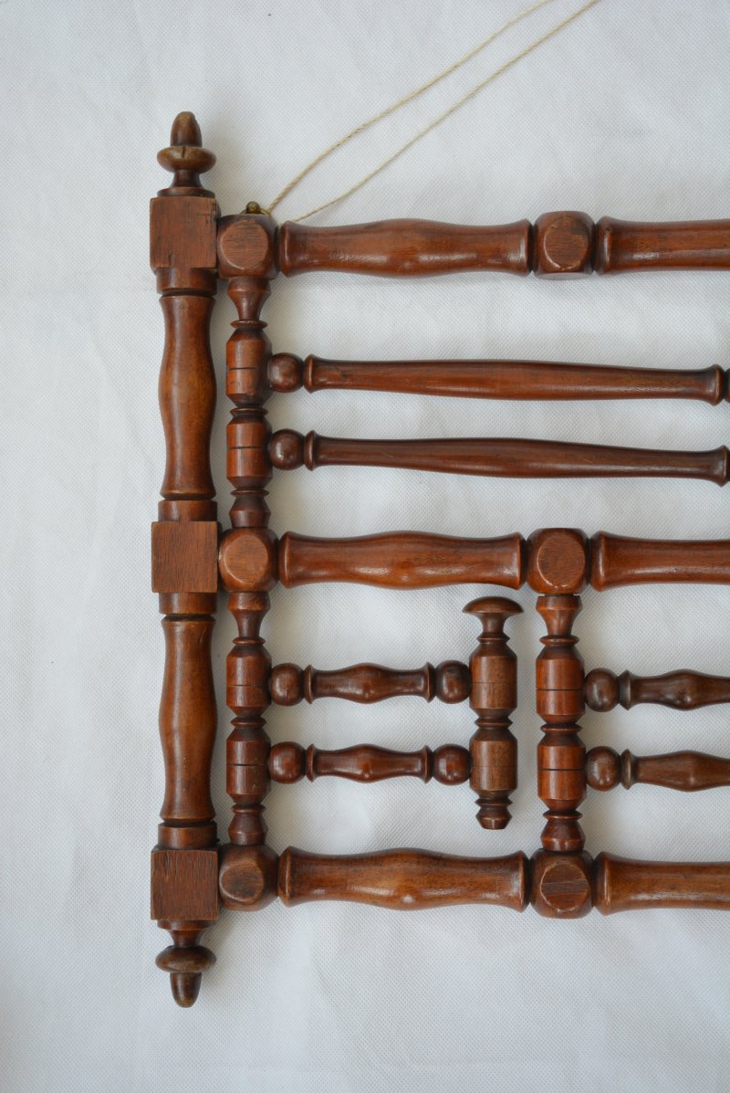 Antique Wall Mounted Coat Rack Wig Rack - Image 7