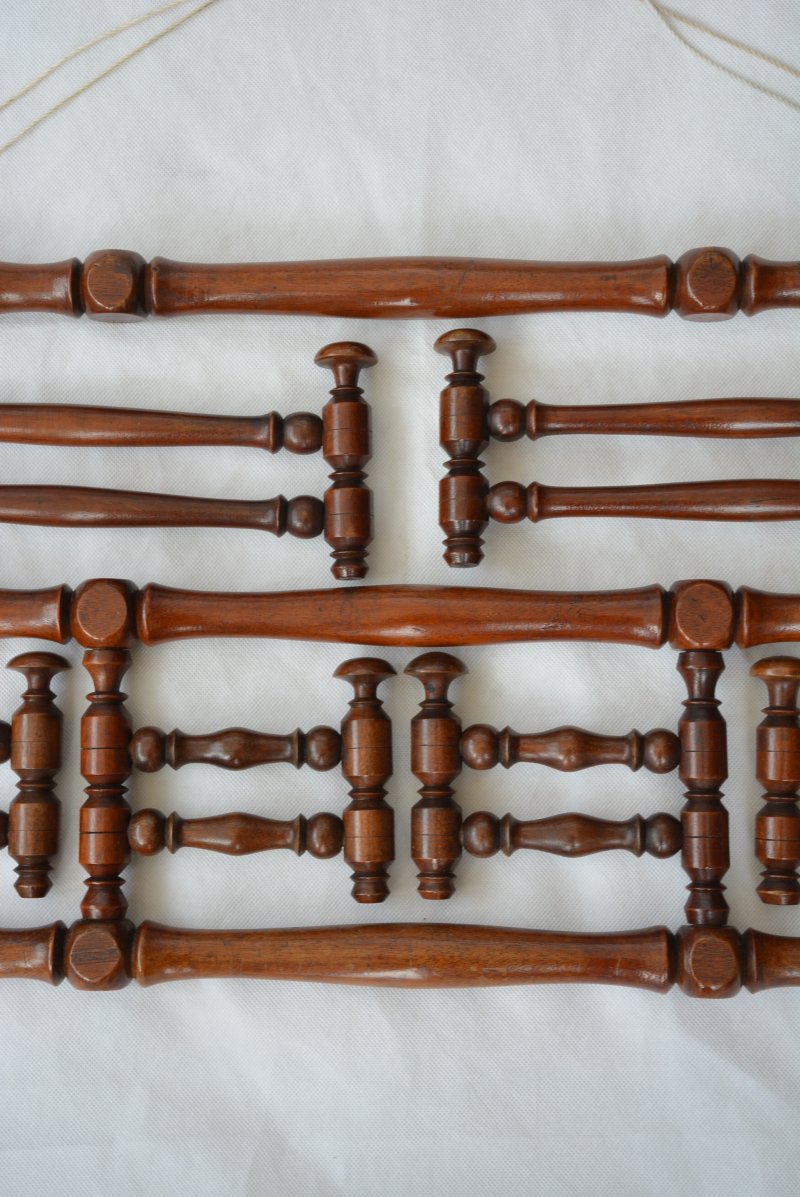Antique Wall Mounted Coat Rack Wig Rack - Image 8