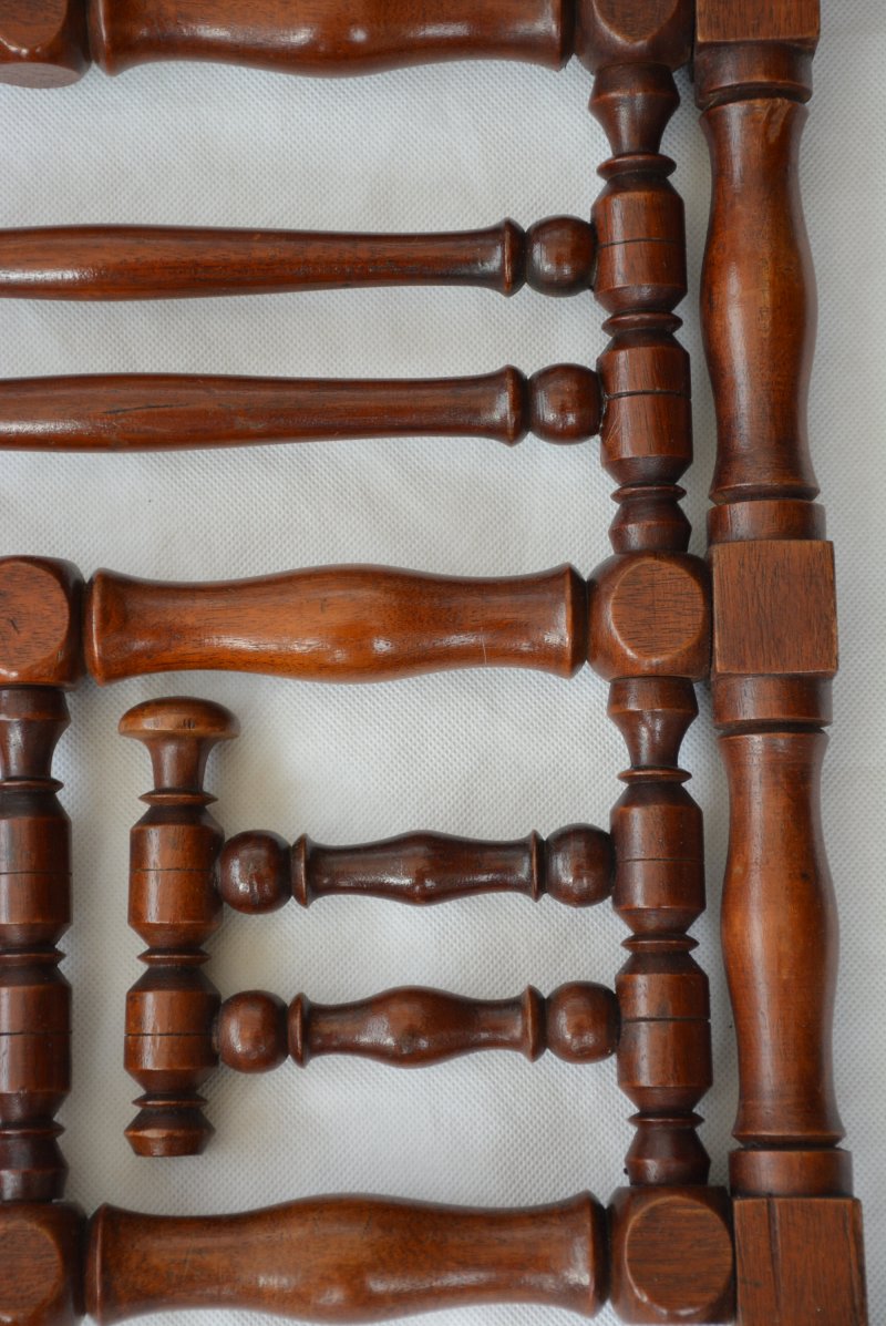 Antique Wall Mounted Coat Rack Wig Rack - Image 15