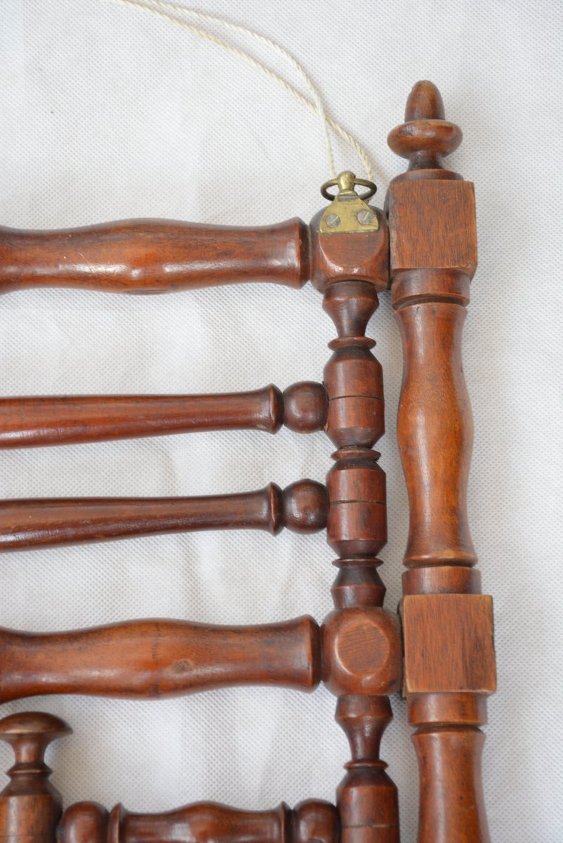 Antique Wall Mounted Coat Rack Wig Rack - Image 12