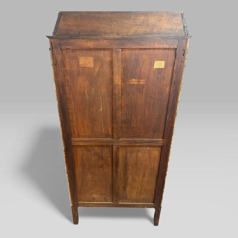 Antique French Louis XV Style Kingwood & Marquetry Vitrine Cabinet - Image 8