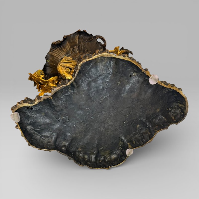 Gilt Bronze Art Nouveau Urn Centrepiece Vase After Henry Dasson - Image 14