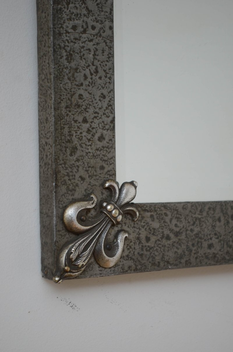 Arts And Crafts Hammered Metal Wall Mirror - Image 5