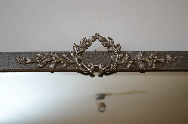 Arts And Crafts Hammered Metal Wall Mirror - Image 3
