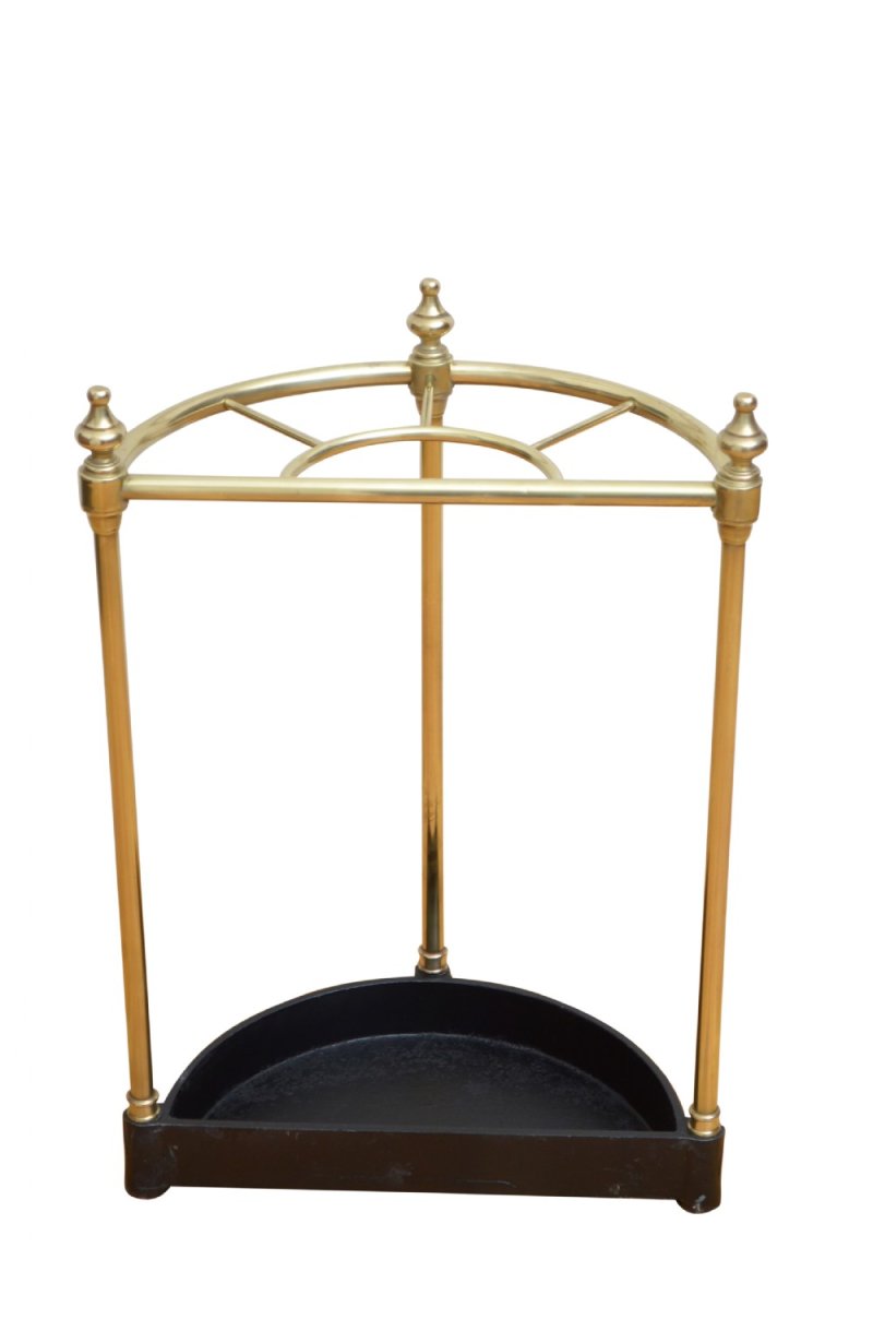 English Brass Umbrella Stand Stick Stand - Image 4
