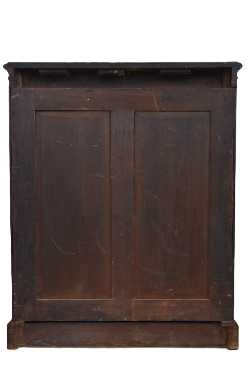 English Victorian Bookcase In Figured Walnut - Image 14