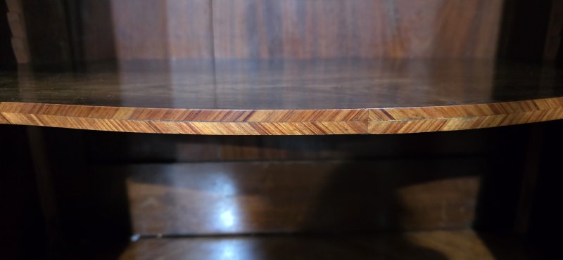 Outstanding French Serpentine Side Cabinet - Image 11