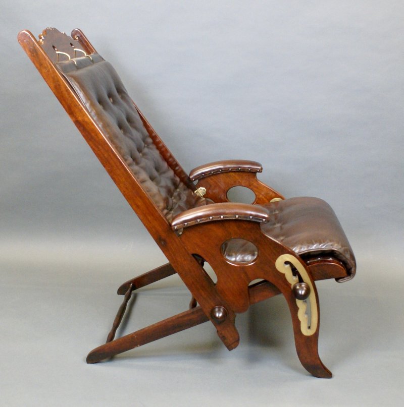 A mid 19th Century adjustable campaign chair - Image 2