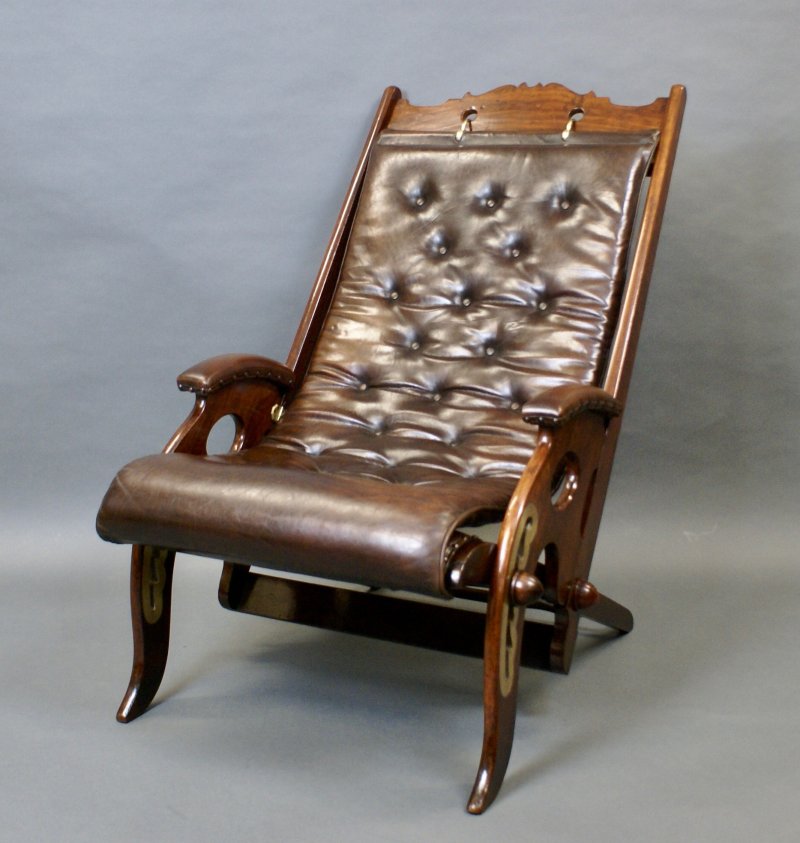 A mid 19th Century adjustable campaign chair - Image 3