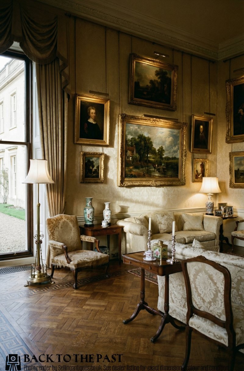 Art Nouveau Brass Floor Standard Lamp Height Adjustable - Image 10