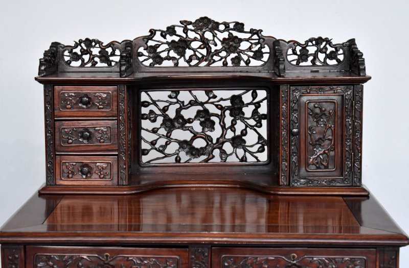 19th Century Chinese Padouk Wood Desk - Image 3