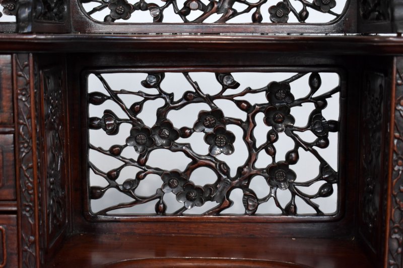 19th Century Chinese Padouk Wood Desk - Image 5