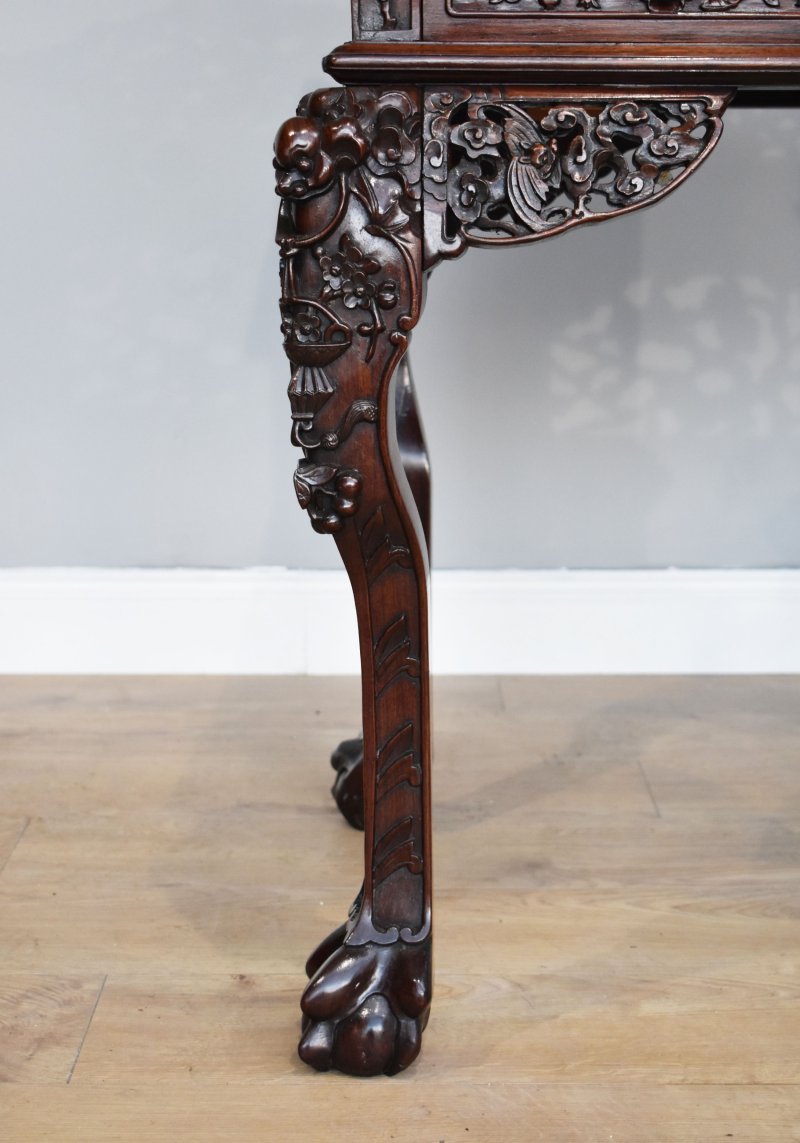 19th Century Chinese Padouk Wood Desk - Image 7