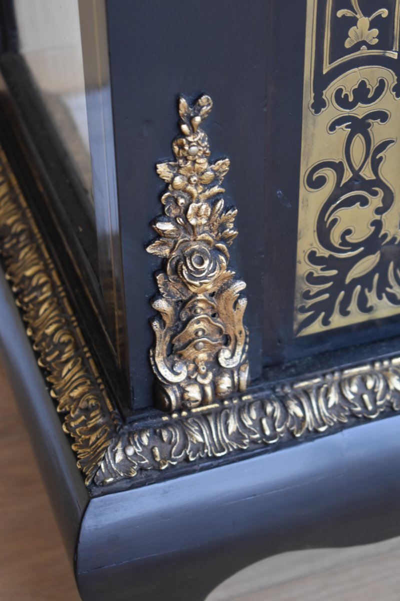 Pair Of 19th Century Ebonised Boulle Cabinets - Image 5