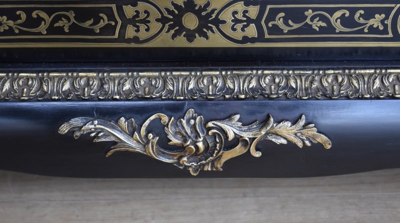 Pair Of 19th Century Ebonised Boulle Cabinets - Image 7