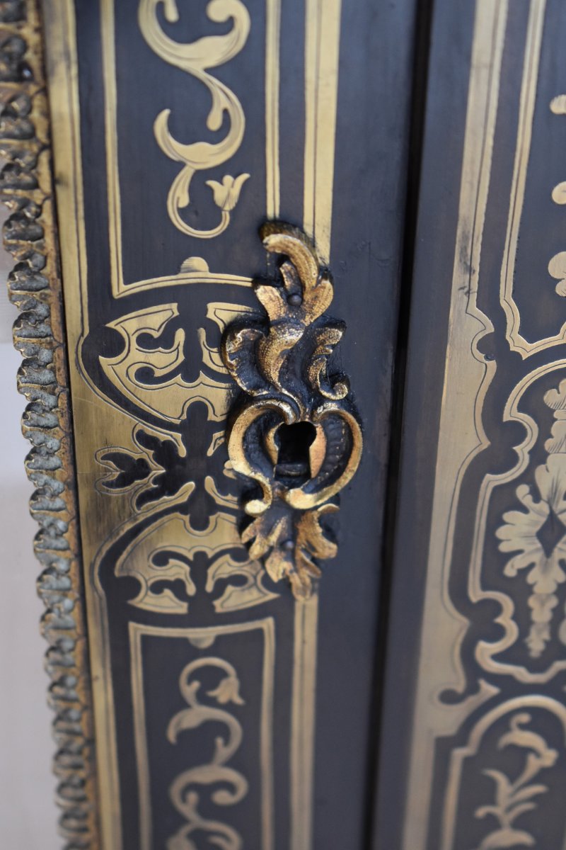 Pair Of 19th Century Ebonised Boulle Cabinets - Image 8