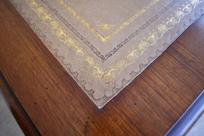 19th Century Victorian Burr Walnut Pedestal Desk - Image 10