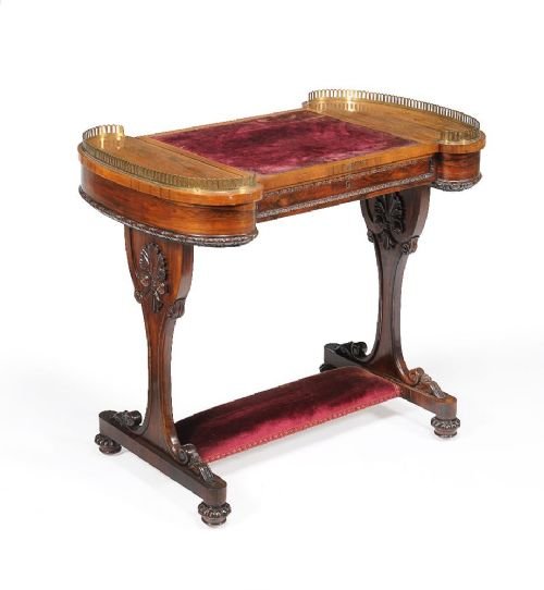 19th Century William IV Rosewood Writing Table - Image 3