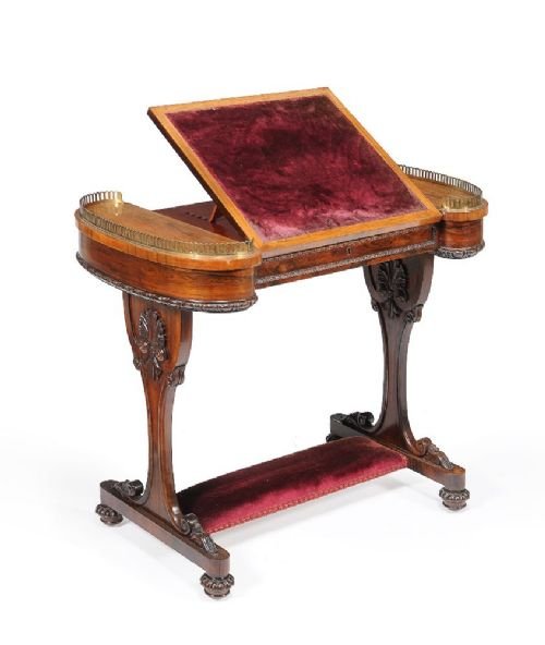 19th Century William IV Rosewood Writing Table