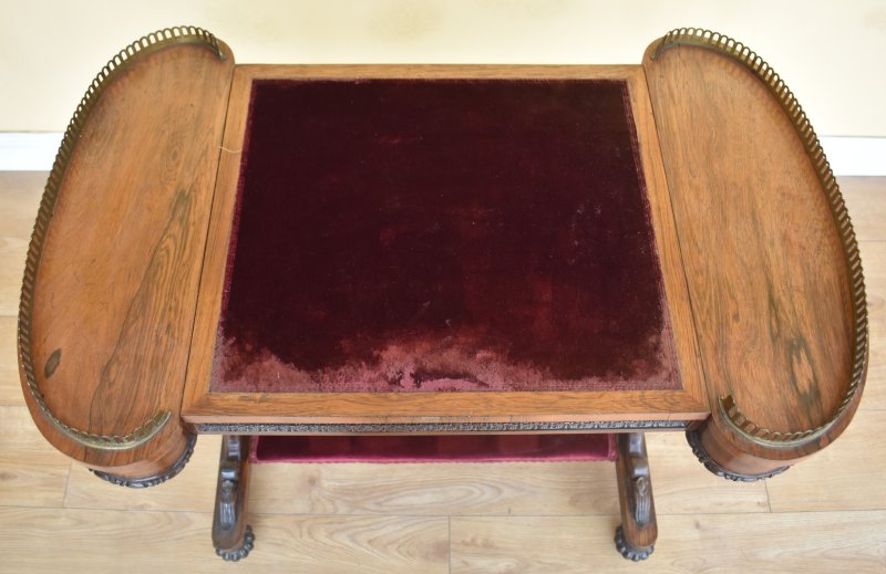 19th Century William IV Rosewood Writing Table - Image 5