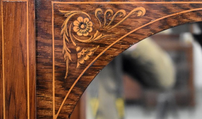 Victorian Rosewood And Marquetry Display Cabinet - Image 8