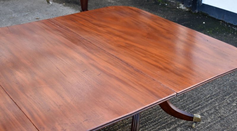 Regency Mahogany Dining Table - Image 6
