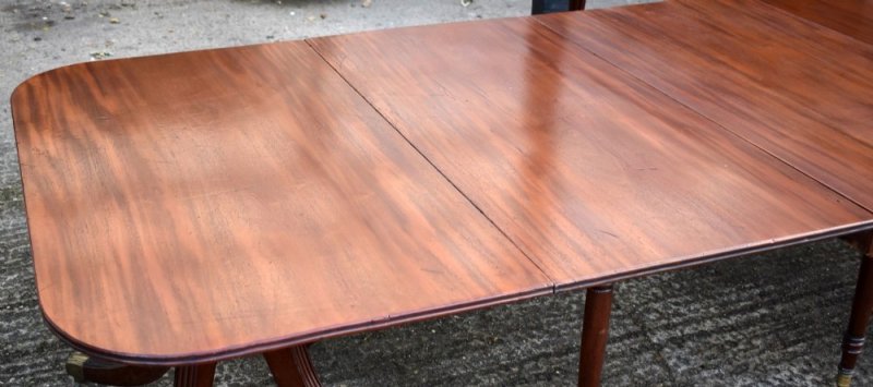Regency Mahogany Dining Table - Image 9