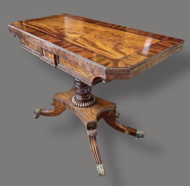 Regency Mahogany Card Table