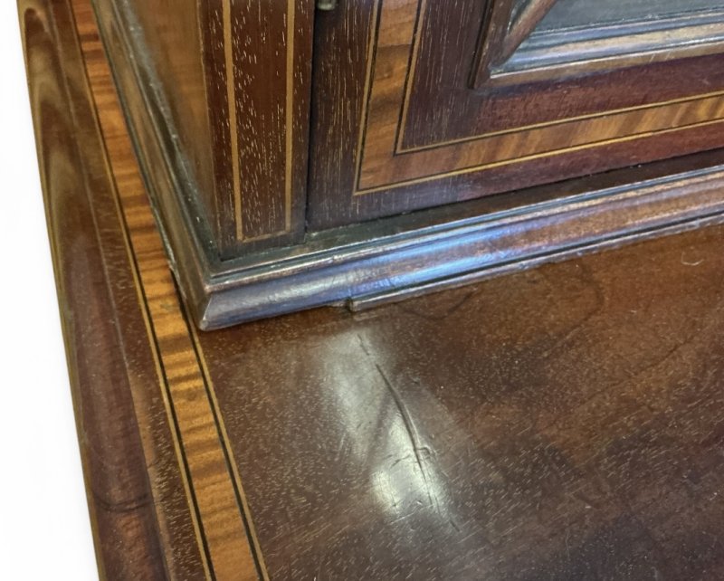 Edwardian Mahogany Inlaid Bookcase - Image 10