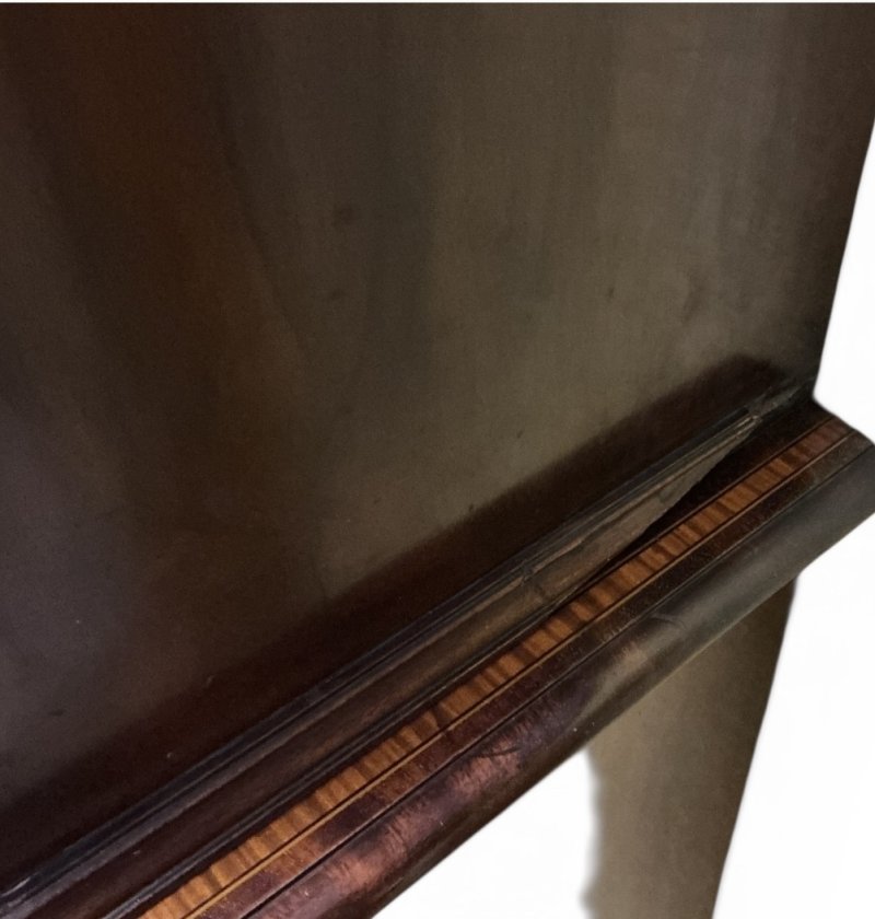 Edwardian Mahogany Inlaid Bookcase - Image 11