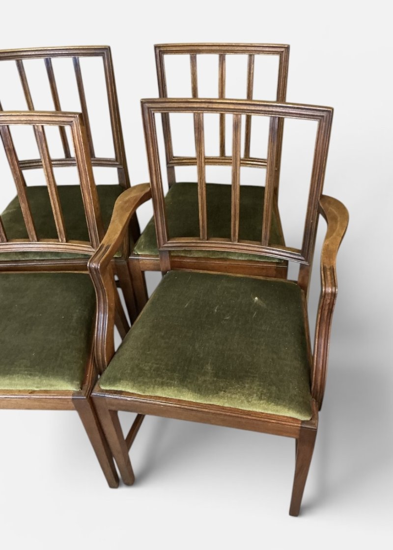 Set of Ten Georgian Style Dining Chairs - Image 4