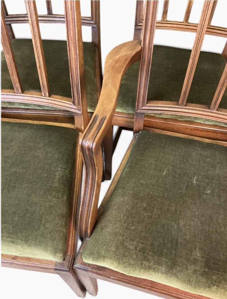 Set of Ten Georgian Style Dining Chairs - Image 5