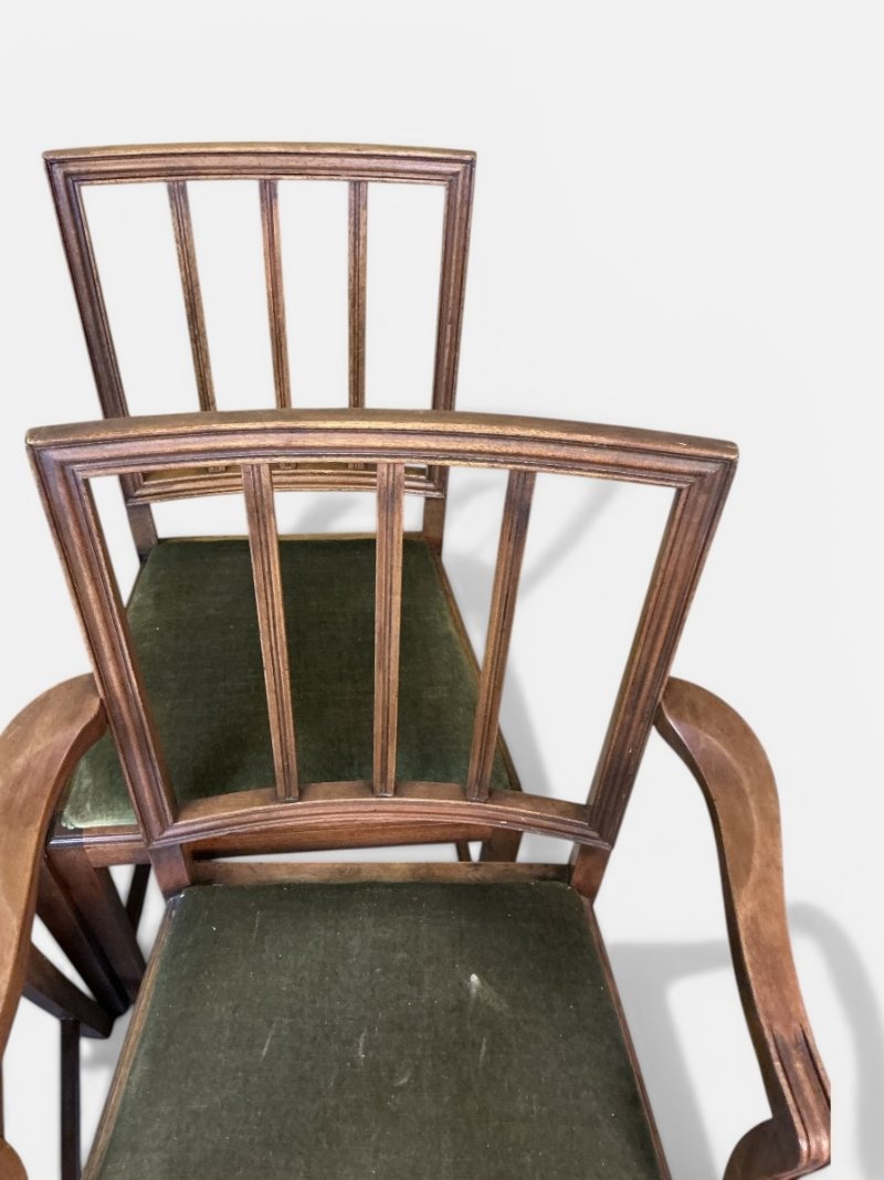 Set of Ten Georgian Style Dining Chairs - Image 6