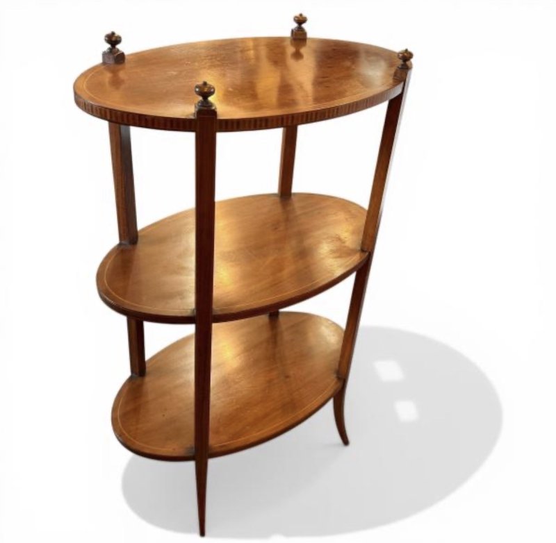 Edwardian Inlaid Mahogany Occasional Table - Image 12