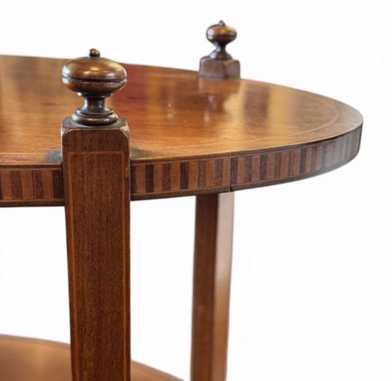 Edwardian Inlaid Mahogany Occasional Table - Image 13