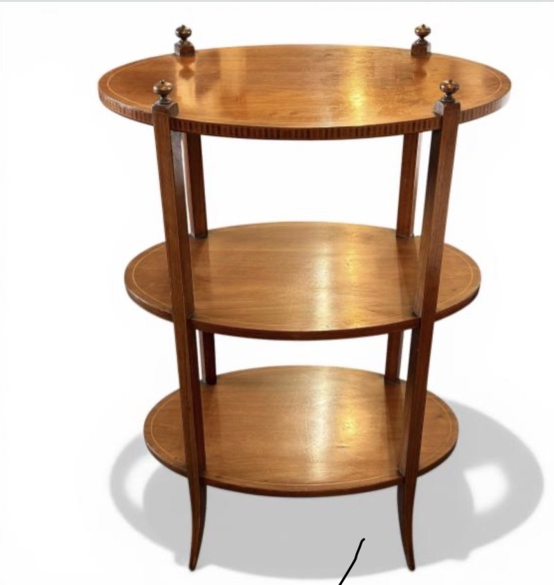 Edwardian Inlaid Mahogany Occasional Table - Image 14