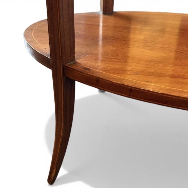 Edwardian Inlaid Mahogany Occasional Table - Image 15