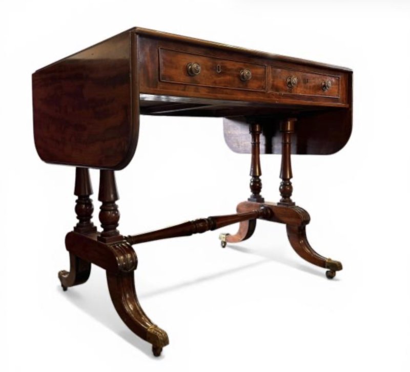Regency Mahogany Sofa Table - Image 16