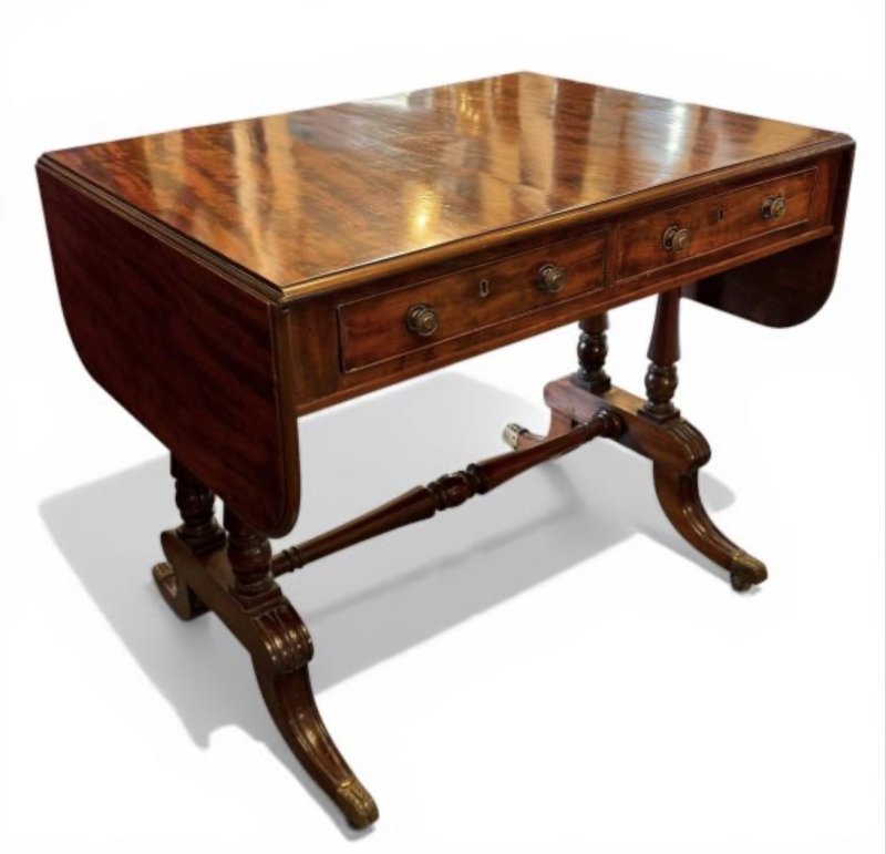 Regency Mahogany Sofa Table - Image 17