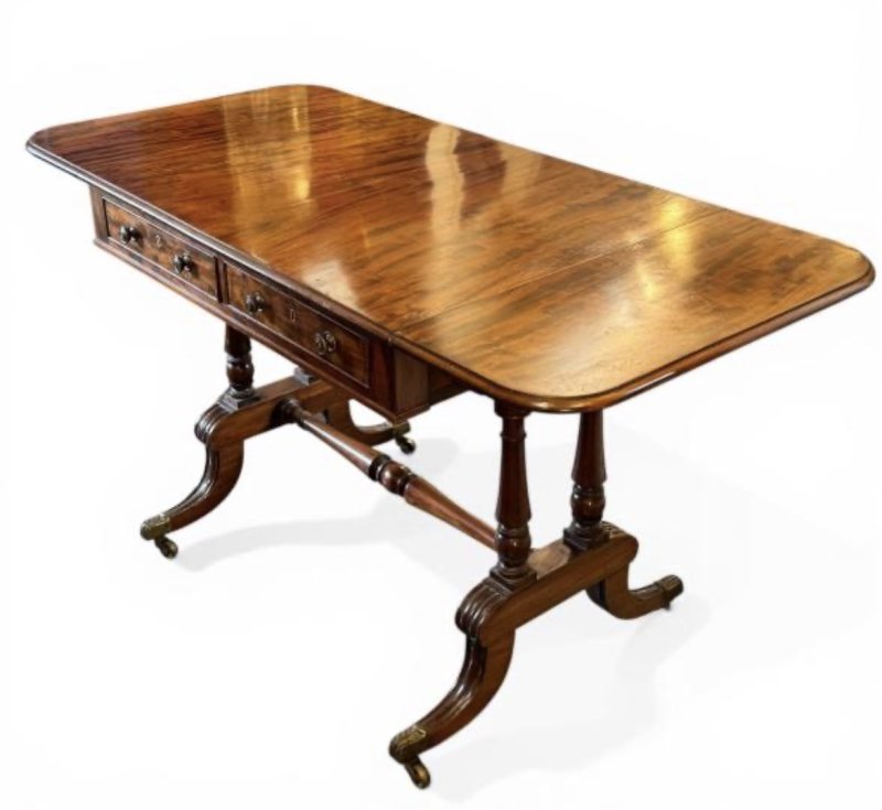 Regency Mahogany Sofa Table - Image 19