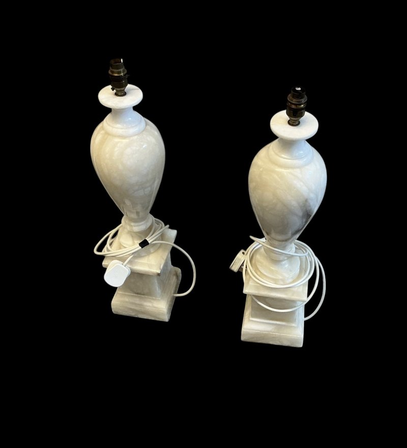 Pair of Alabaster Table Lamps - Image 5