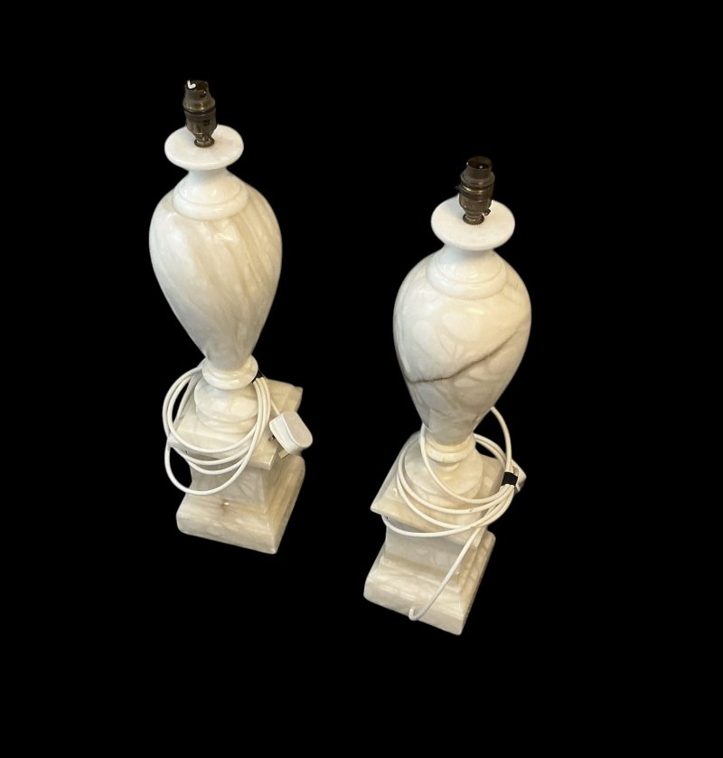 Pair of Alabaster Table Lamps - Image 10