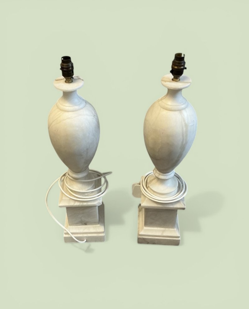 Pair of Alabaster Table Lamps - Image 3
