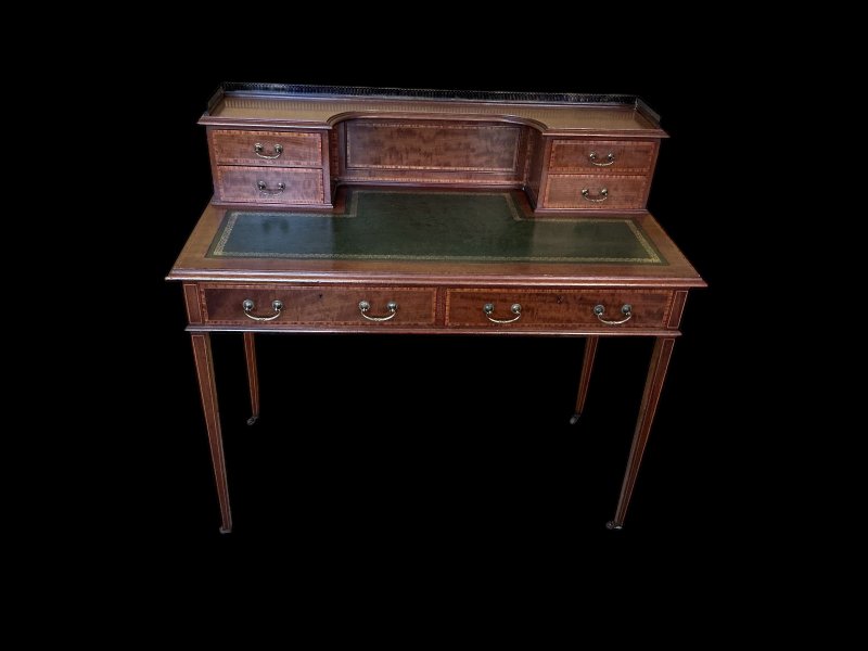 Edwardian Inlaid Mahogany Desk - Image 2