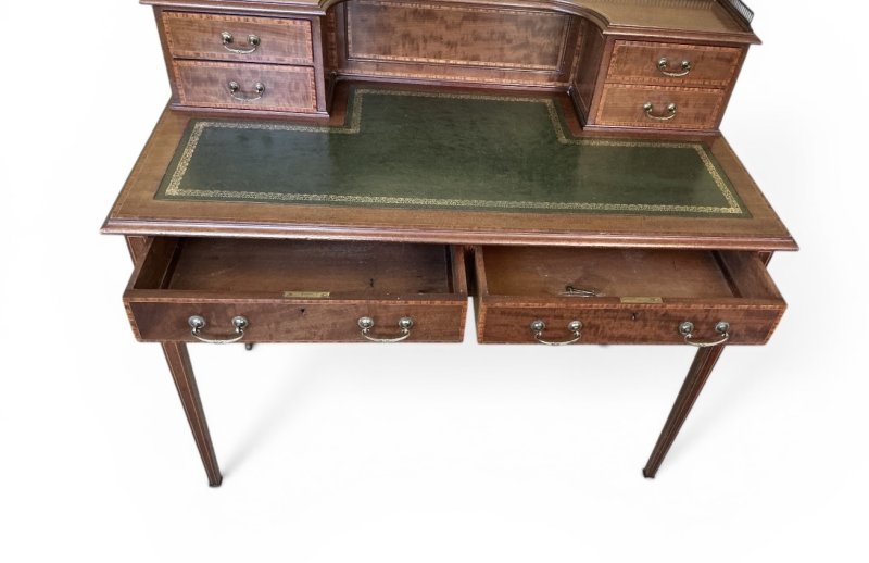 Edwardian Inlaid Mahogany Desk - Image 6