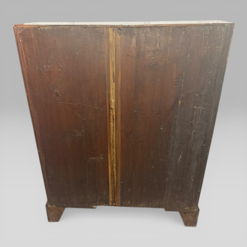 Antique Georgian George III Mahogany Bureau 4 Drawer Writing Desk - Image 8