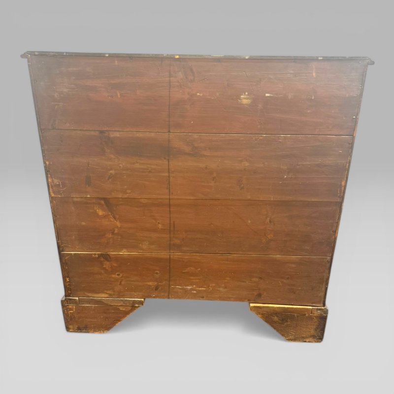 Antique Large Georgian George III Mahogany Chest of Drawers c1760 Bracket Feet - Image 8