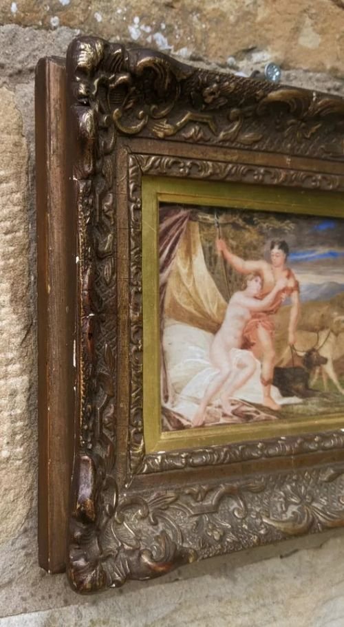 Antique Painting After Titian Venus And Adonis Gilt Frame - Image 4