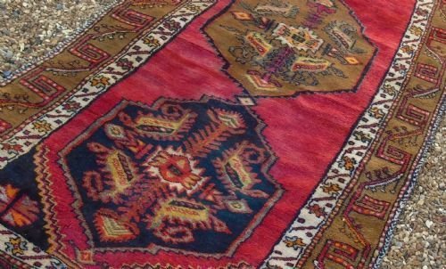 Antique Kurdish Runner 1900s - Image 7